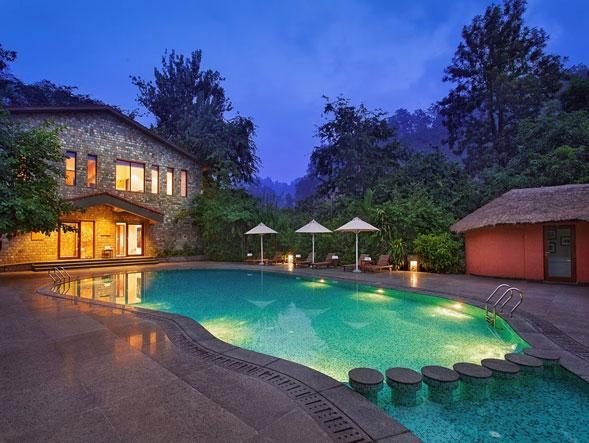 Jungle resort by the pool, Jim Corbett corporate retreat